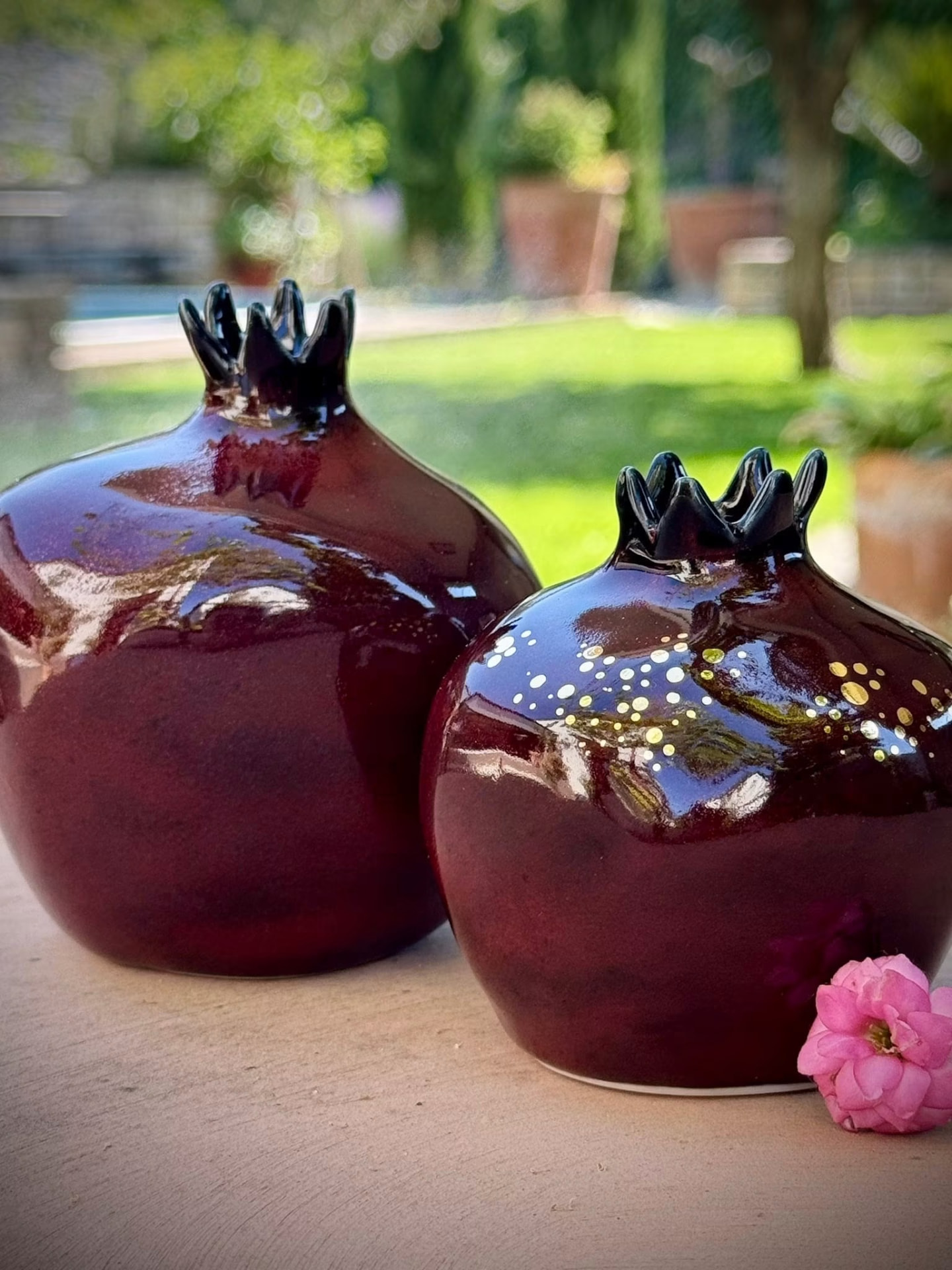 Pomegranates — burgundy