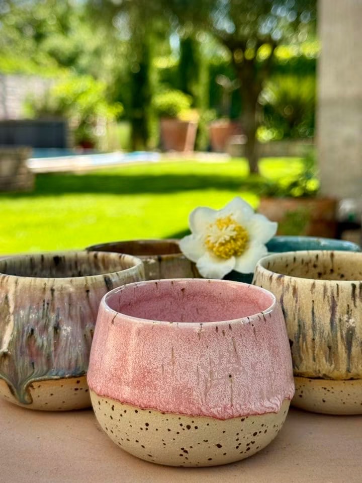 Drip glaze cup